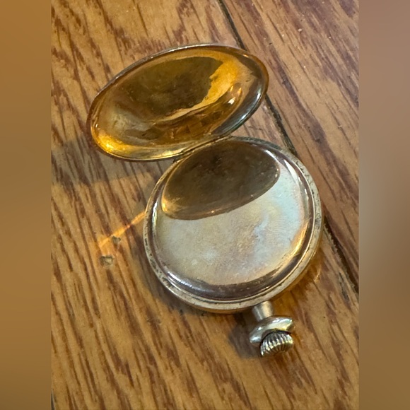 Antique Gold Elgin Pocket Watch Pendant - Picture 5 of 8